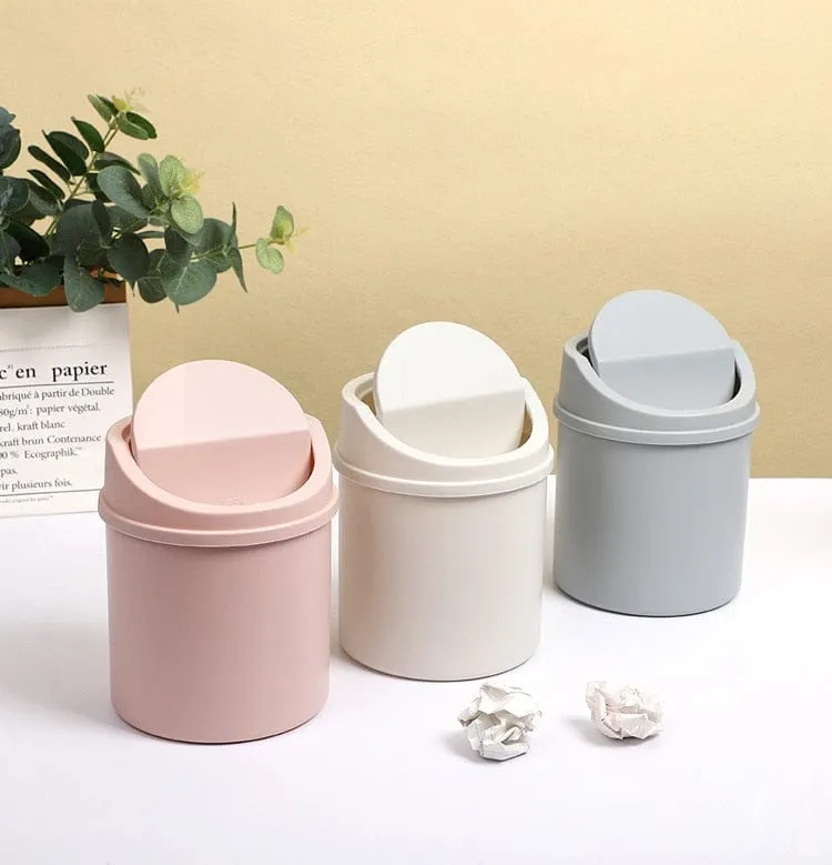 Pastel Desktop Mini Trash Can