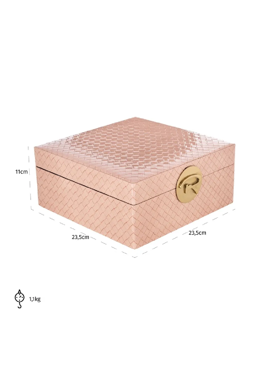 Pink Modern Jewelry Box | OROA Rosaly