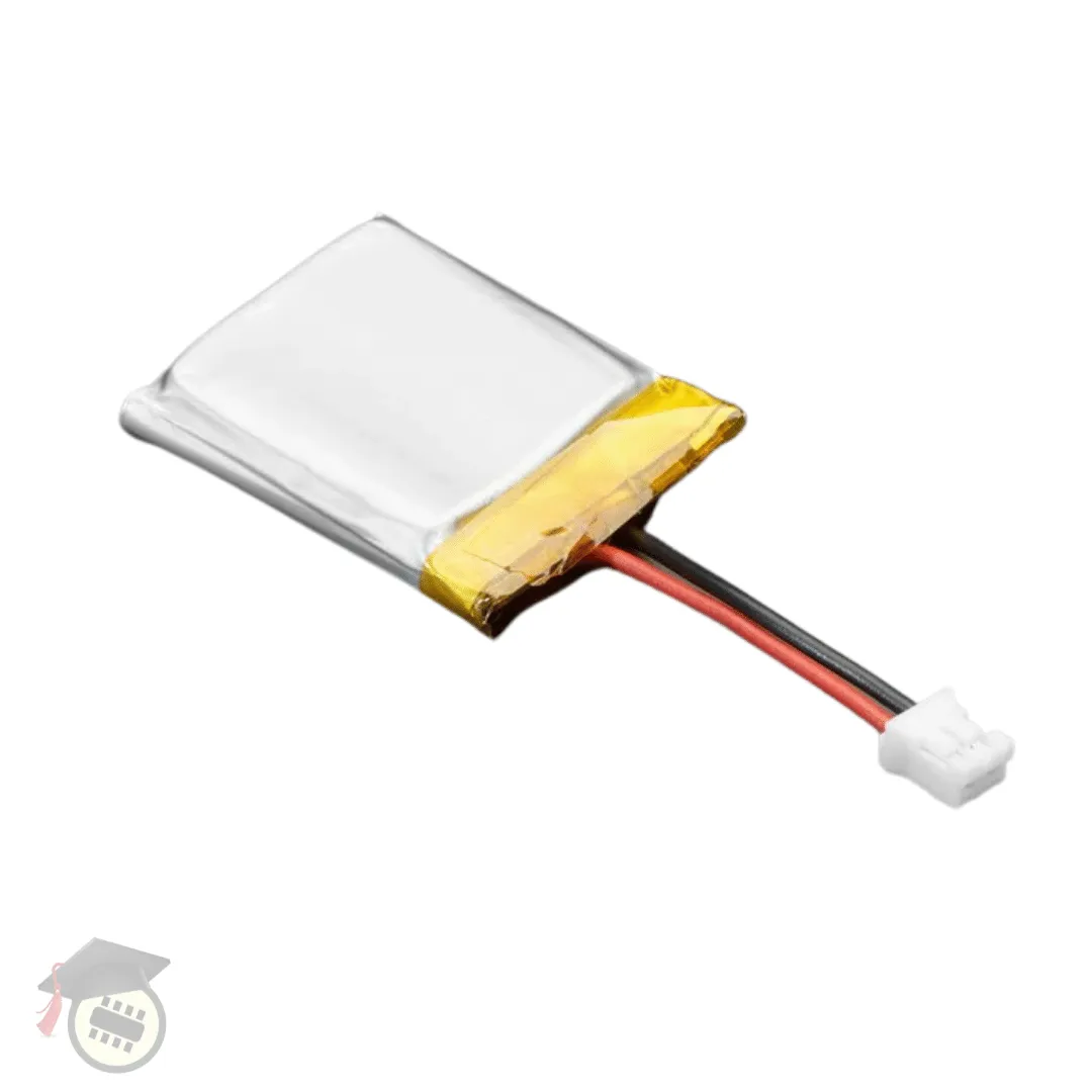 Polymer Lithium Ion rechargeable Battery with Short Cable - 3.7V 350mAh (Pygamer, Pybadge LC compatible)