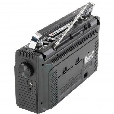 ReRun X Cassette Player Boombox with 4-Band Radio, MP3 Converter, and Bluetooth