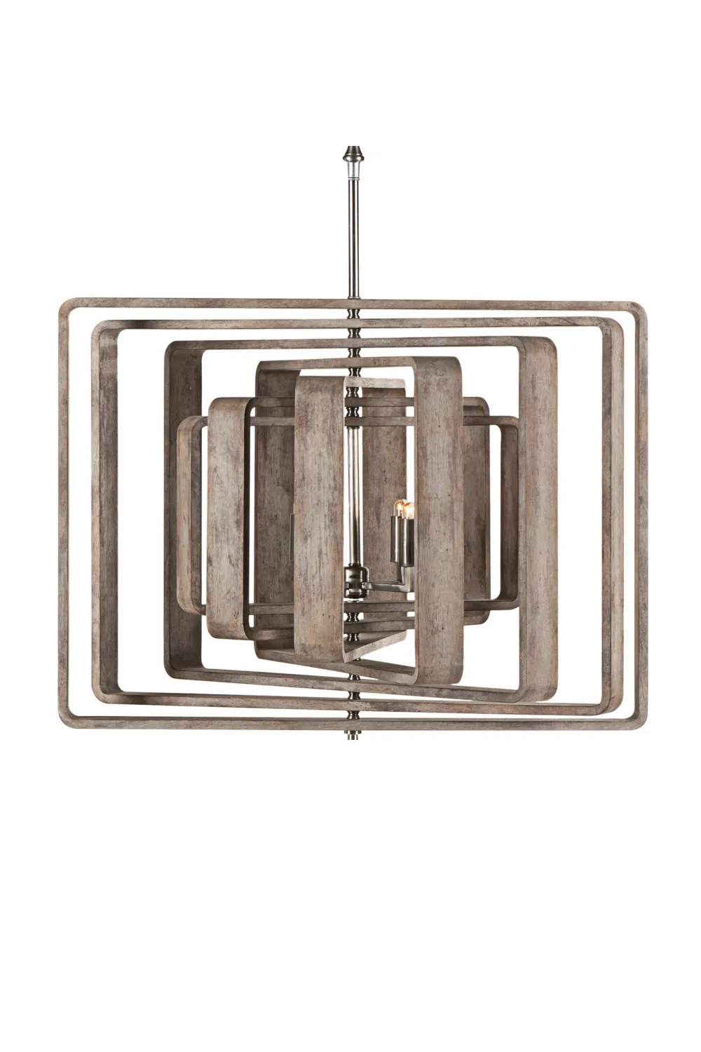 Sculptural Wooden Pendant Lamp | Andrew Martin Spiral