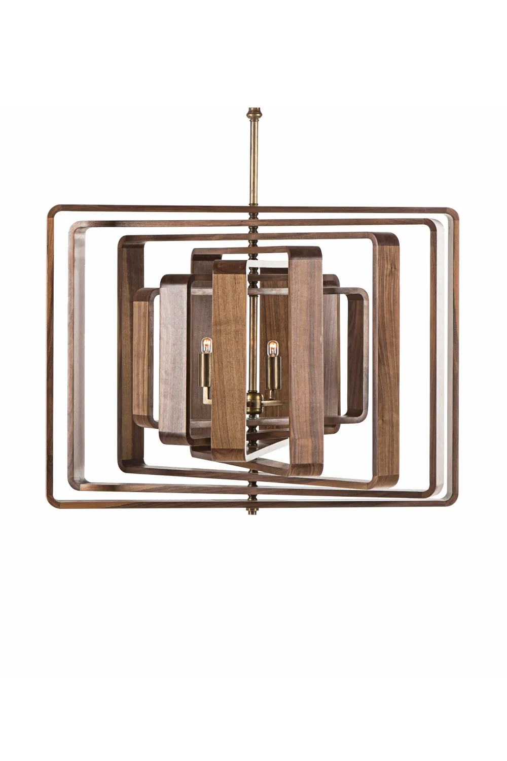 Sculptural Wooden Pendant Lamp | Andrew Martin Spiral