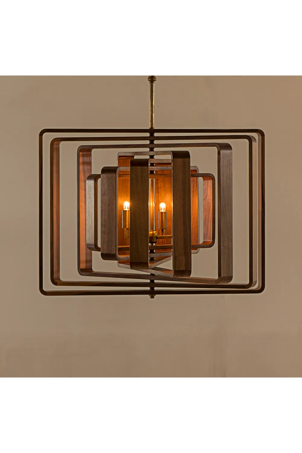 Sculptural Wooden Pendant Lamp | Andrew Martin Spiral