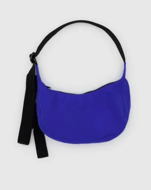 Small Nylon Crescent Bag in Lapis