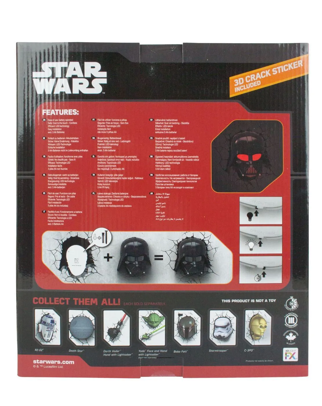 Star Wars Darth Vader 3D Deco Light