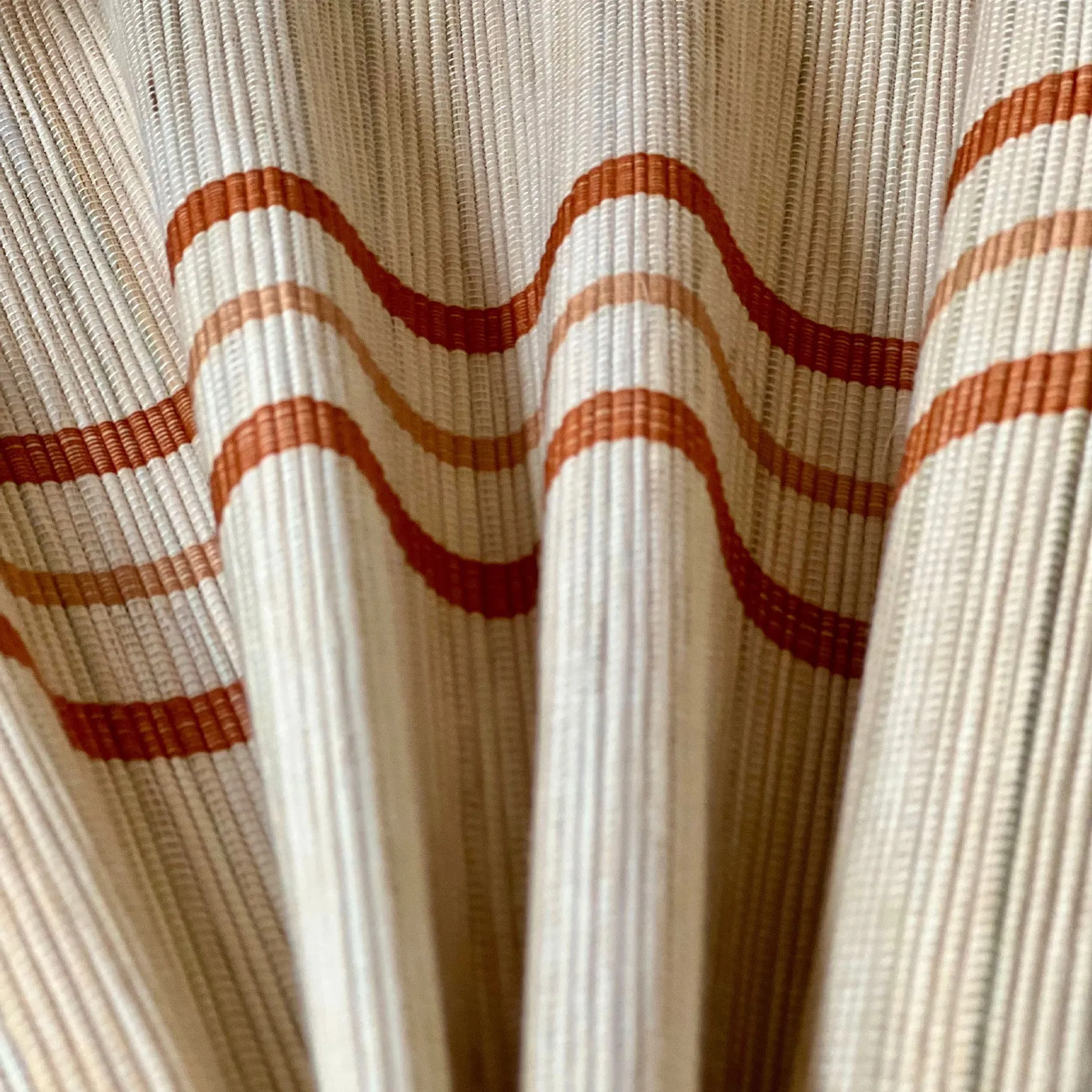 Town Square Table Runner - 72" Neutral Stripes