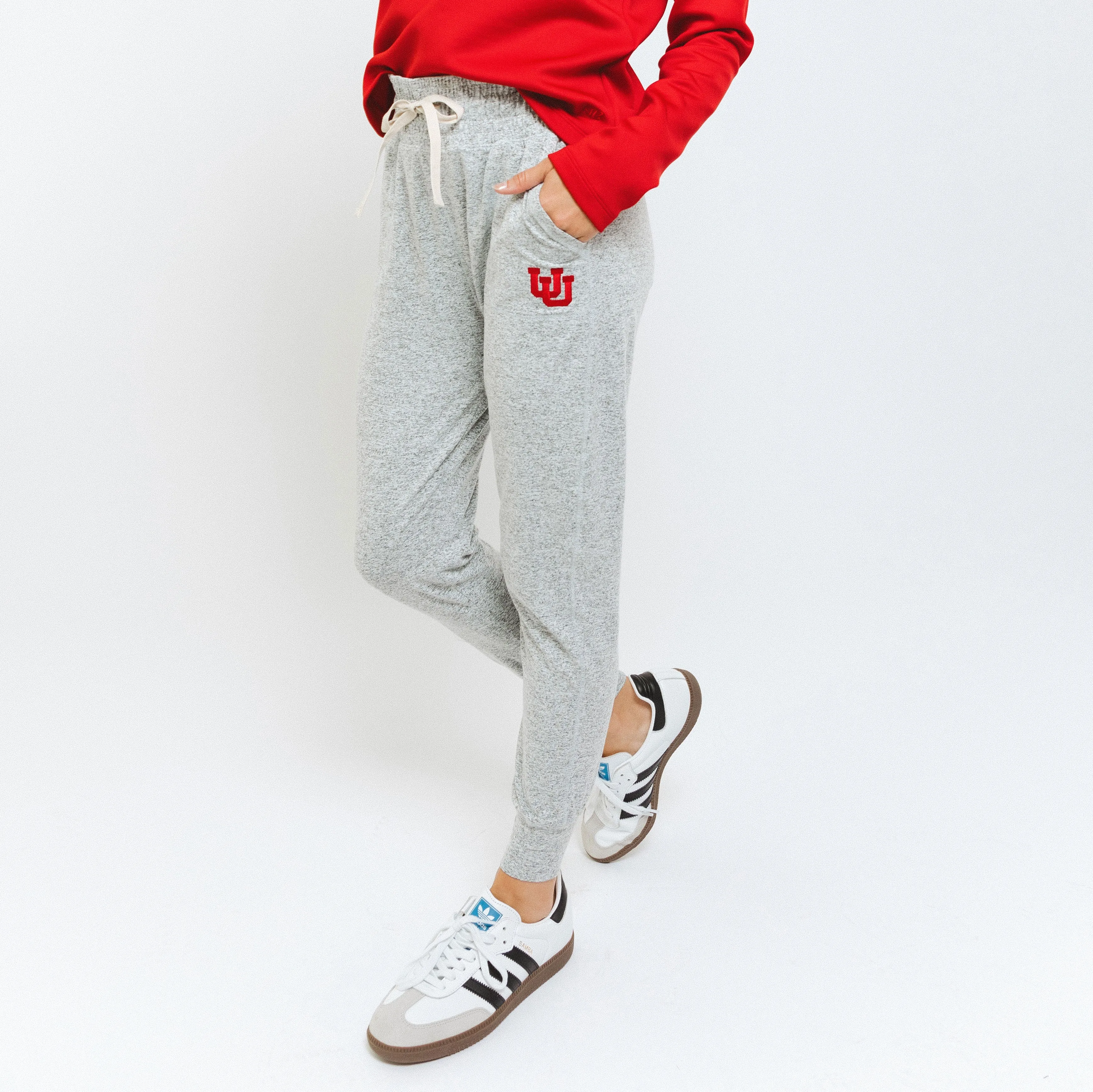 Utah Travel Joggers, Heather Grey