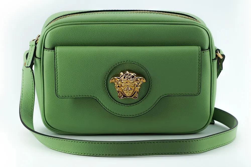 Versace Medusa Green Camera Case Shoulder Bag