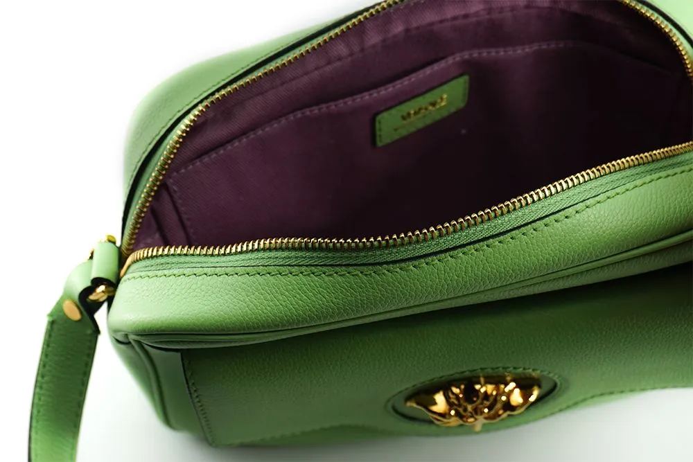 Versace Medusa Green Camera Case Shoulder Bag