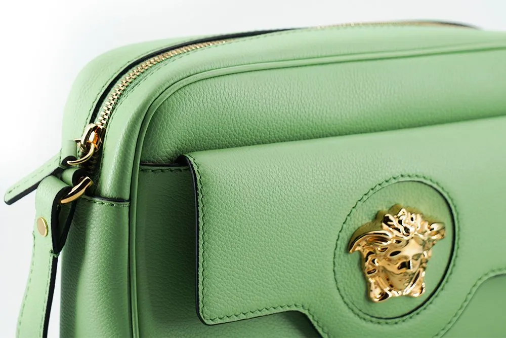 Versace Medusa Green Camera Case Shoulder Bag