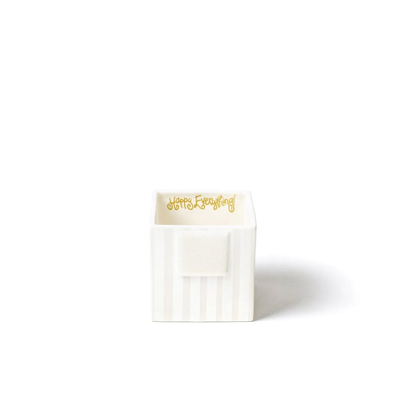 White Stripe Small Nesting Cube by Happy Everything!